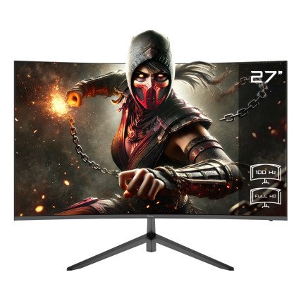 Monitor XZEAL 27" XSMO279B Full HD Curvo 100Hz HDMI VGA Negro