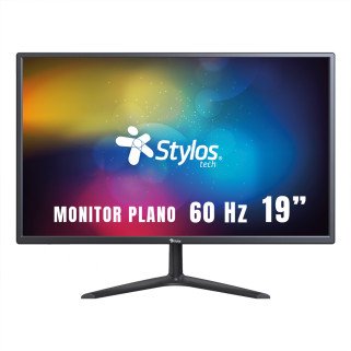 Monitor STYLOS 19" HD 1440x900 60Hz 5ms HDMI VGA para Oficina