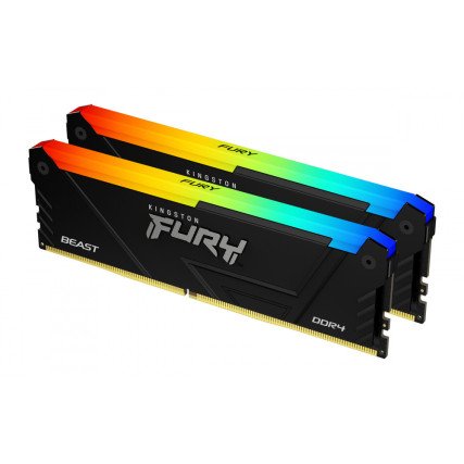 Memoria RAM Kingston Fury Beast RGB DDR4 16GB (2x8GB) 3600MHz CL17
