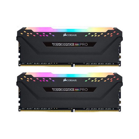 Memoria RAM Corsair Vengeance RGB PRO DDR4 16GB 2666MHz (2x8GB) CL16 Negra