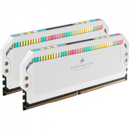 Memoria RAM Corsair Dominator Platinum RGB DDR5 64GB 5200MHz (2x32GB) Blanca