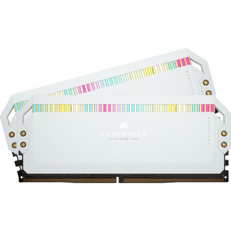 Memoria RAM Corsair Dominator Platinum RGB DDR5 64GB 5200MHz (2x32GB) Blanca