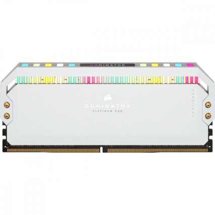 Memoria RAM Corsair Dominator Platinum RGB DDR5 64GB 5200MHz (2x32GB) Blanca