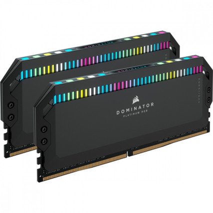 Memoria RAM Corsair Dominator Platinum RGB DDR5 64GB 5200MHz (2x32GB) Negra