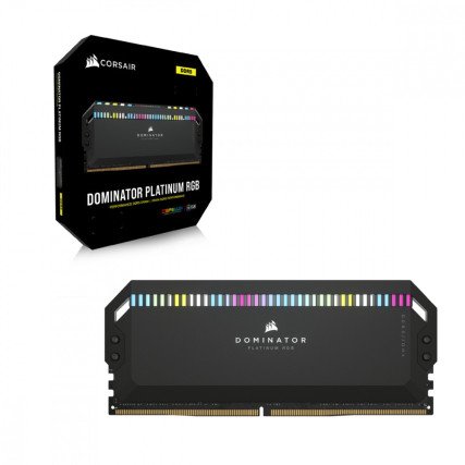 Memoria RAM Corsair Dominator Platinum RGB DDR5 64GB 5200MHz (2x32GB) Negra