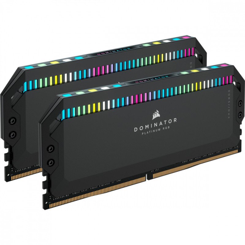 Memoria RAM Corsair Dominator Platinum RGB DDR5 32GB 6000MHz (2x16GB) CL36 Negra Memoria RAM Corsair Dominator Platinum RGB DDR5 32GB 6000MHz (2x16GB) CL36 Negra