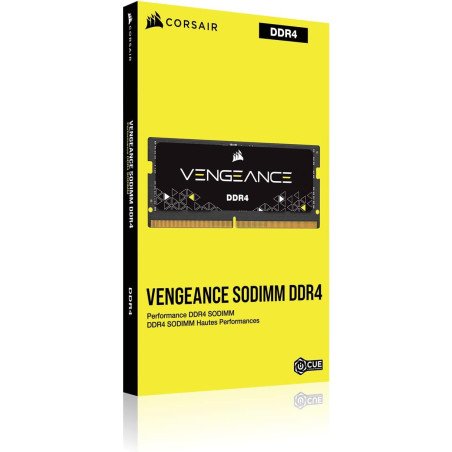 Memoria RAM Corsair Vengeance 8GB DDR4 2400MHz SODIMM CL16 para Laptop – CMSX8GX4M1A2400C16