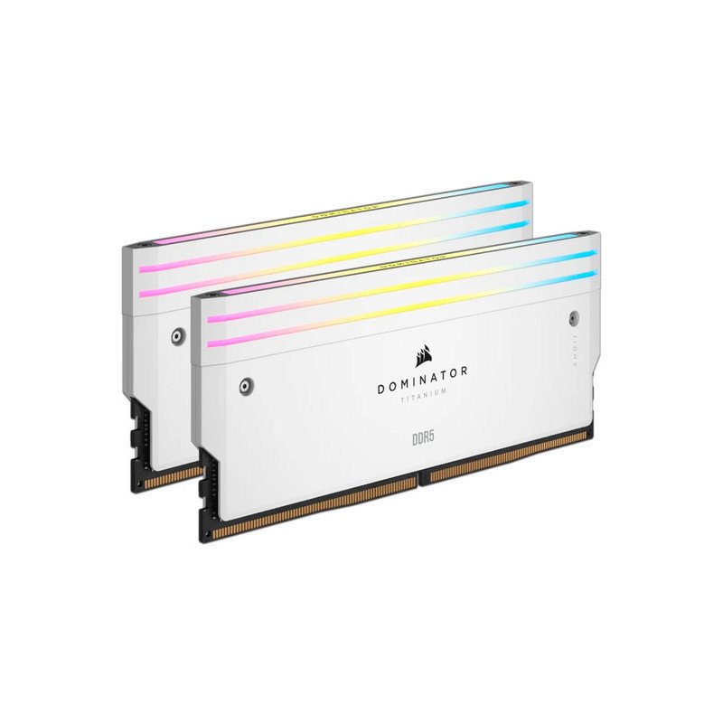 Memoria RAM DIMM DDR5 Corsair Dominator Titanium 32GB 6000MHz (2x16GB) CL30 Blanca