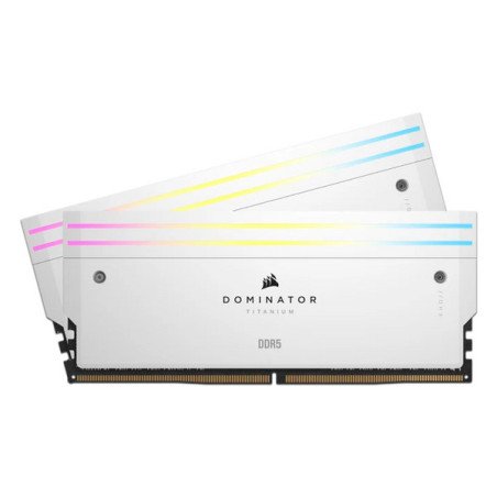 Memoria RAM DIMM DDR5 Corsair Dominator Titanium 32GB 6000MHz (2x16GB) CL30 Blanca