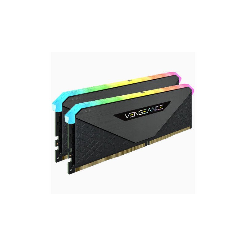 Memoria RAM DIMM DDR4 Corsair Vengeance RGB RT 16GB 3600MHz (2x8GB) CL18 Negra Memoria RAM DIMM DDR4 Corsair Vengeance RGB RT 16GB 3600MHz (2x8GB) CL18 Negra