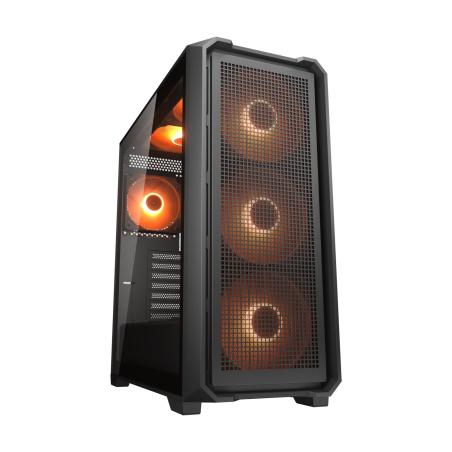Gabinete Gamer COUGAR MX600 Air Pro Mid Tower E-ATX/ATX/Micro-ATX/Mini-ITX ARGB Negro