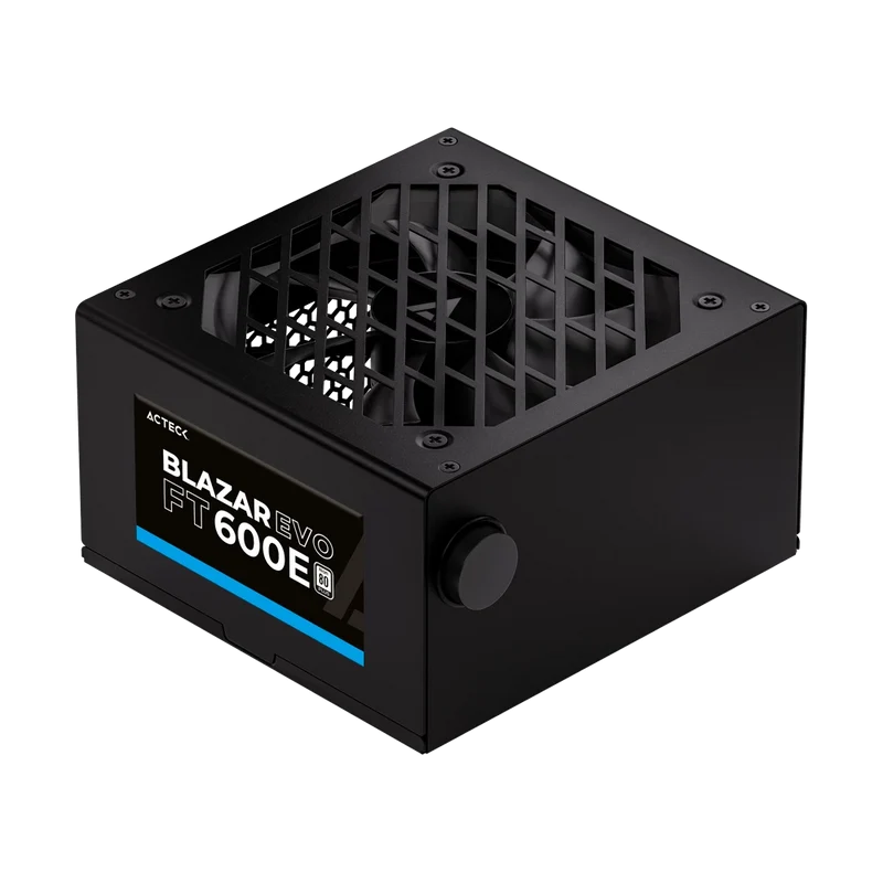Fuente de Poder ACTECK Blazar EVO FT600E 600W ATX, Ventilador 120mm, Negra