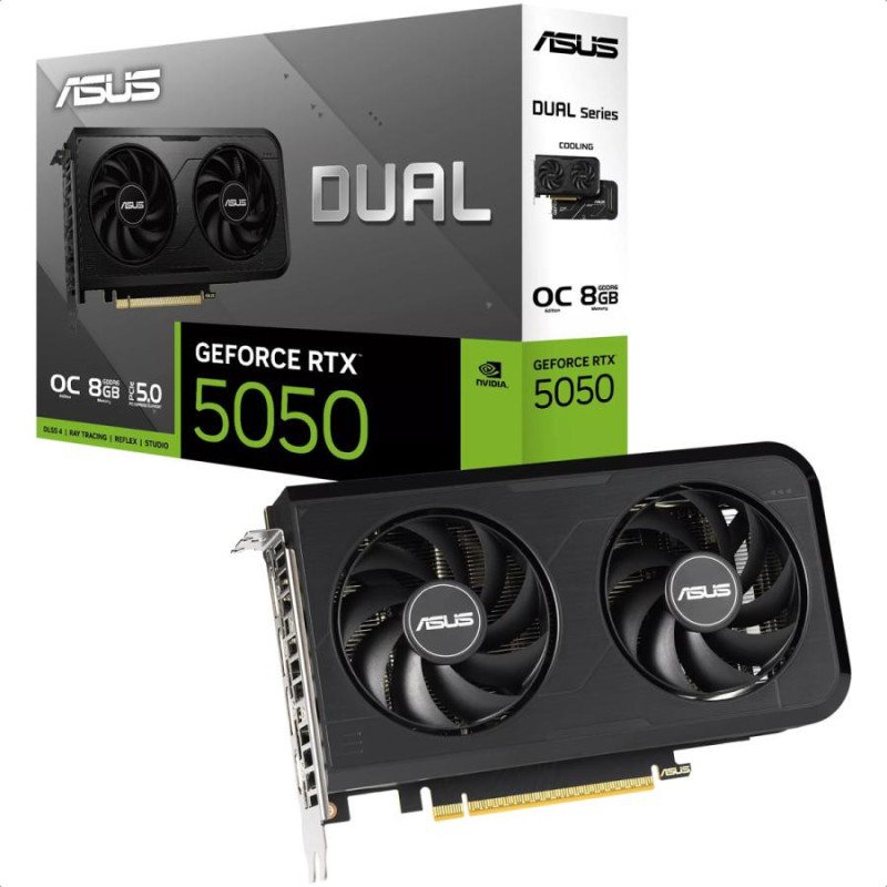 Tarjeta de Video ASUS Dual GeForce RTX 5050 8GB GDDR6 PCIe 5.0