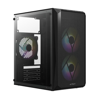 Gabinete Acteck Doom GI630 Micro Torre Negro