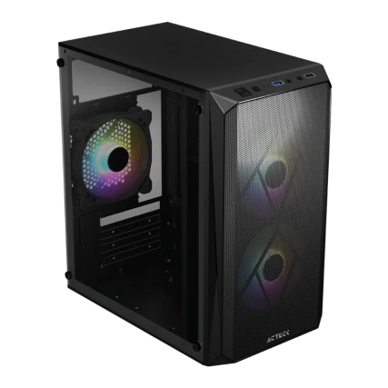 Gabinete Acteck Doom GI630 Micro Torre Negro