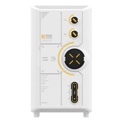 Gabinete ALSEYE RAMS 2.0 ATX/ITX con Cristal Templado Blanco