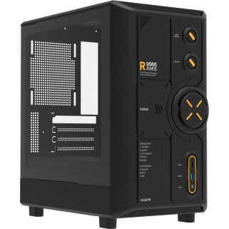 Gabinete ALSEYE RAMS 2.0 ATX/ITX con Cristal Templado Negro