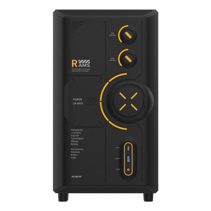 Gabinete ALSEYE RAMS 2.0 ATX/ITX con Cristal Templado Negro