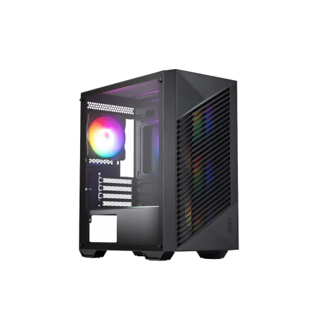 Gabinete MSI PRO FORGE M050A Micro-ATX / Mini-ITX con RGB Negro