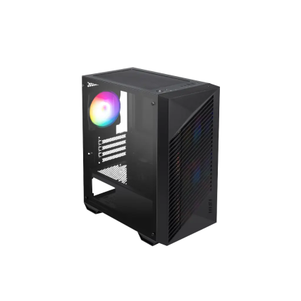 Gabinete MSI PRO FORGE M050A Micro-ATX / Mini-ITX con RGB Negro