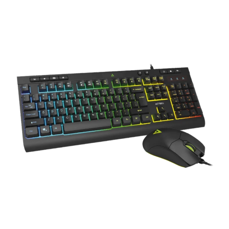 Kit Teclado y Mouse Acteck Creator Aurean Pro MK477G Retroiluminado Negro