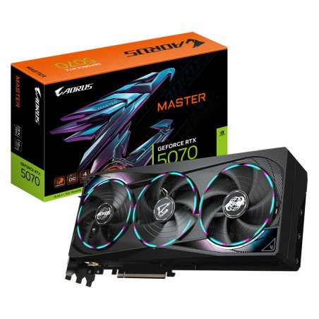 Tarjeta de Video Gigabyte AORUS GeForce RTX 5070 12GB GDDR7 Triple Fan