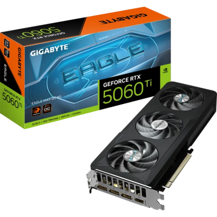 Tarjeta de Video Gigabyte GeForce RTX 5060 Ti Eagle MAX OC 8GB GDDR7