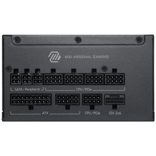 Fuente de Poder MSI MAG A1200PLS PCIe 5 1200W 80 Plus Platinum Full Modular