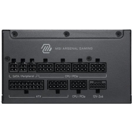 Fuente de Poder MSI MAG A1200PLS PCIe 5 1200W 80 Plus Platinum Full Modular