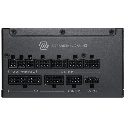 Fuente de Poder MSI MAG A1200PLS PCIe 5 1200W 80 Plus Platinum Full Modular