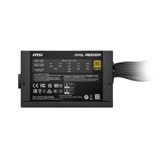 Fuente de Poder MSI MAG A650GN II 650W 80 Plus Gold PFC Activo