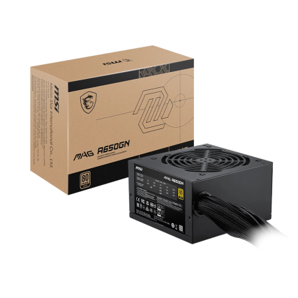 Fuente de Poder MSI MAG A650GN II 650W 80 Plus Gold PFC Activo