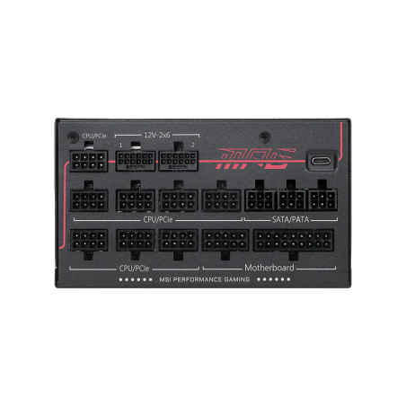 Fuente de Poder MSI MPG AI1300TS PCIe 5 1300W 80 Plus Platinum Full Modular