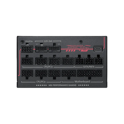 Fuente de Poder MSI MPG AI1300TS PCIe 5 1300W 80 Plus Platinum Full Modular