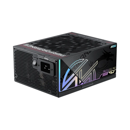 Fuente de Poder MSI MPG AI1300TS PCIe 5 1300W 80 Plus Platinum Full Modular