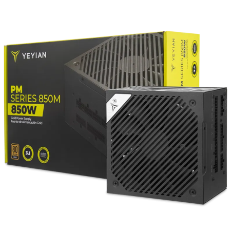 Fuente de Poder Yeyian PM Series 850M 850W 80 Plus Gold ATX 3.1