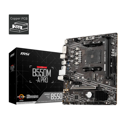 Tarjeta Madre MSI B550M-A PRO AM4 Micro-ATX DDR4