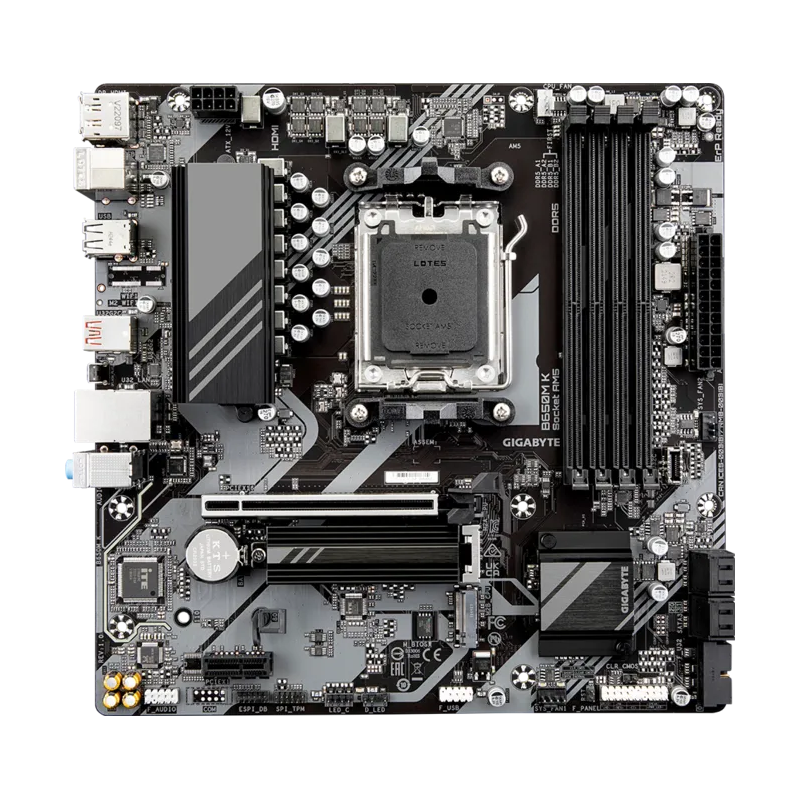 Tarjeta Madre Gigabyte B650M K AM5 Micro-ATX DDR5 Tarjeta Madre Gigabyte B650M K AM5 Micro-ATX DDR5