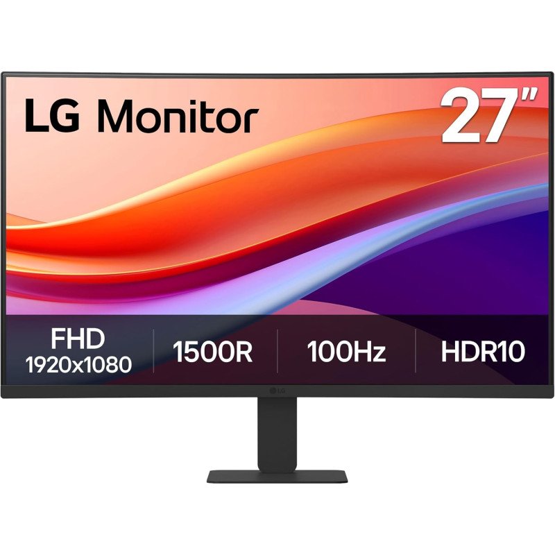 Monitor LG Curvo 27" Full HD 100Hz HDMI Negro (27U421A-B)