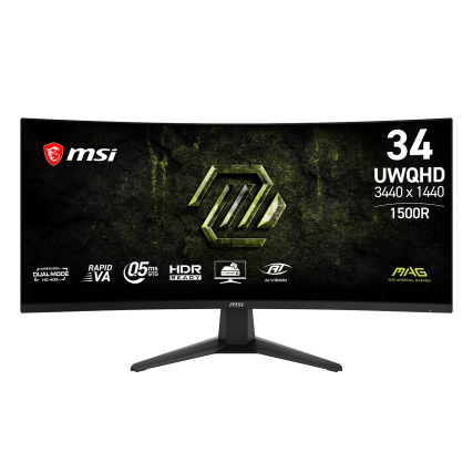 Monitor Gaming MSI  34" WQHD Curvo Rapid VA 200Hz (MAG 346CQDF E20)
