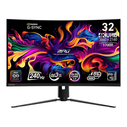 Monitor MSI  32" 4K UHD Curvo 240Hz G-SYNC (MPG 321CURX QD-OLED)