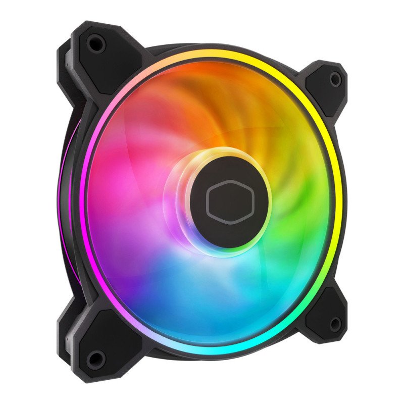 Ventilador para Gabinete Cooler Master MasterFan MF120 Halo 120 mm Black (MFL-B2DN-21NP2-R2)