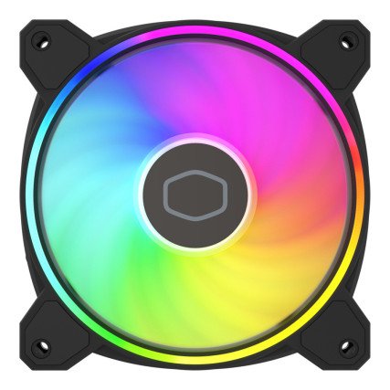 Ventilador para Gabinete Cooler Master MasterFan MF120 Halo 120 mm Black (MFL-B2DN-21NP2-R2)