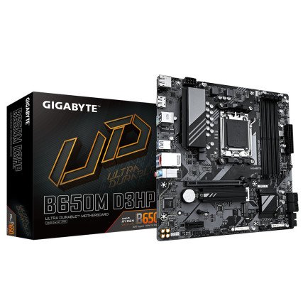 Tarjeta Madre Gigabyte B650M D3HP AM5 DDR5 con Wi-Fi 6E