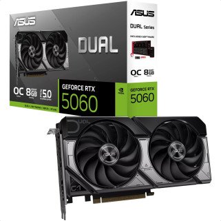Tarjeta de Video ASUS Dual GeForce RTX 5060 OC Edition de 8 GB GDDR7