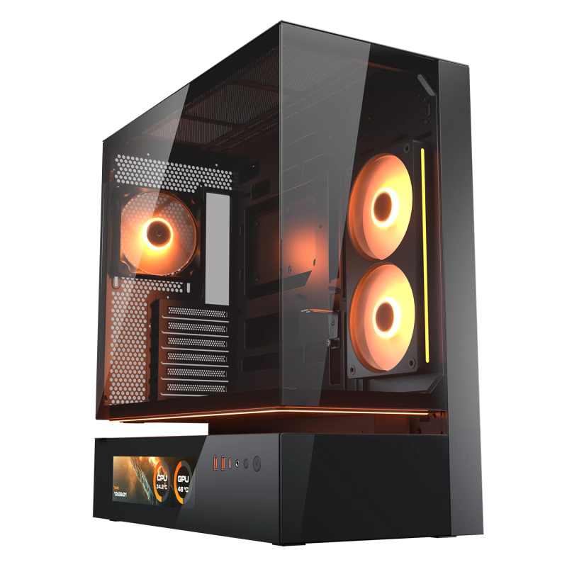Gabinete Cougar CFV235 Vision Mid Tower Black (CGR-2DA4B-V)