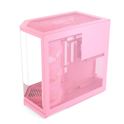 Gabinete HYTE Y50 Strawberry Milk ATX con Cristal y 4 Ventiladores ARGB