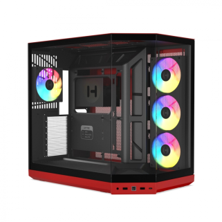 Gabinete HYTE Y50 Black Cherry ATX con Cristal y 4 Ventiladores ARGB