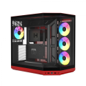 Gabinete HYTE Y50 Black Cherry ATX con Cristal y 4 Ventiladores ARGB