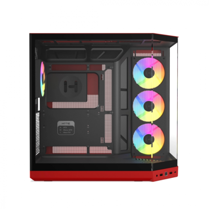 Gabinete HYTE Y50 Black Cherry ATX con Cristal y 4 Ventiladores ARGB